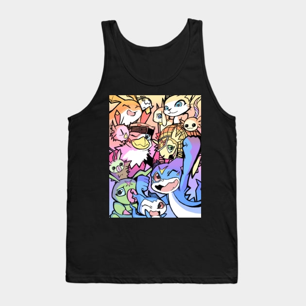 Digimon Adventure 2 Tank Top by PaulDrawsArt